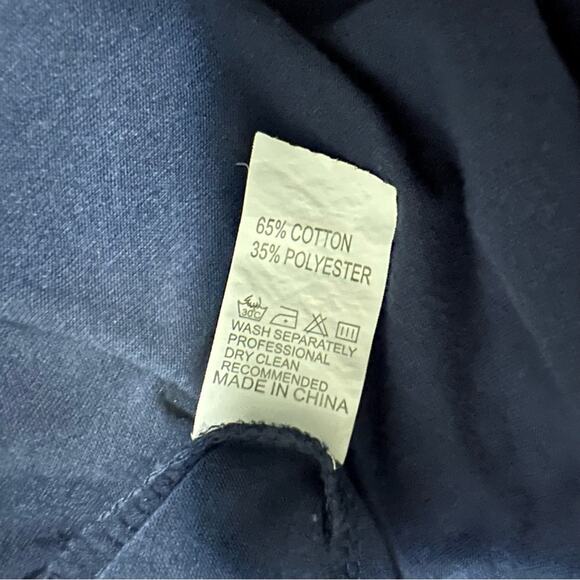 Blue Short Sleeve Crewneck Jumpsuit Womens XL Casual Stretchy Athleisure - Picture 8 of 8